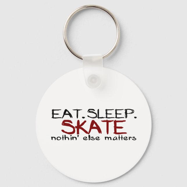 Eat Sleep Skate Key Ring (Front)