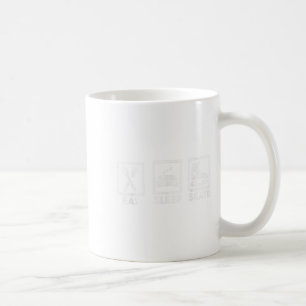 Eat Sleep Skate Repeat Ice Skating Life Minimal St Coffee Mug