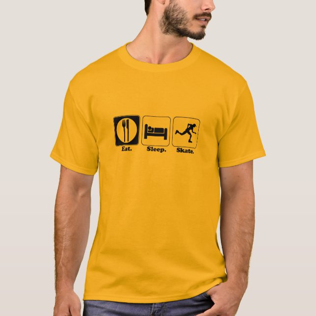 eat sleep skate T-Shirt (Front)