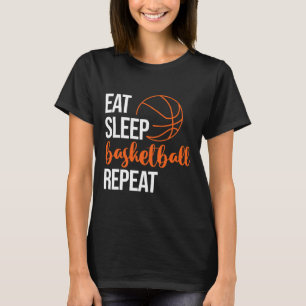Eat Sleep Sketll Repeat Fun Sport Motivation Desig T-Shirt