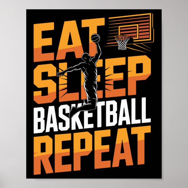 Eat Sleep Sketll Repeat  Poster (Front)