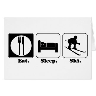 eat sleep ski