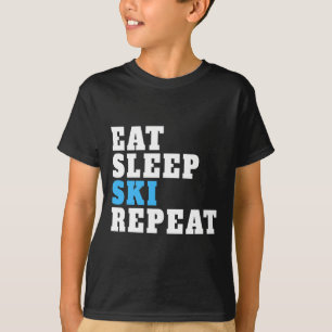 Eat Sleep Ski For Ski Lovers Skiing Tee Men Women
