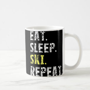 Eat Sleep Ski Repeat  - Fun Skiing  Gift Coffee Mug