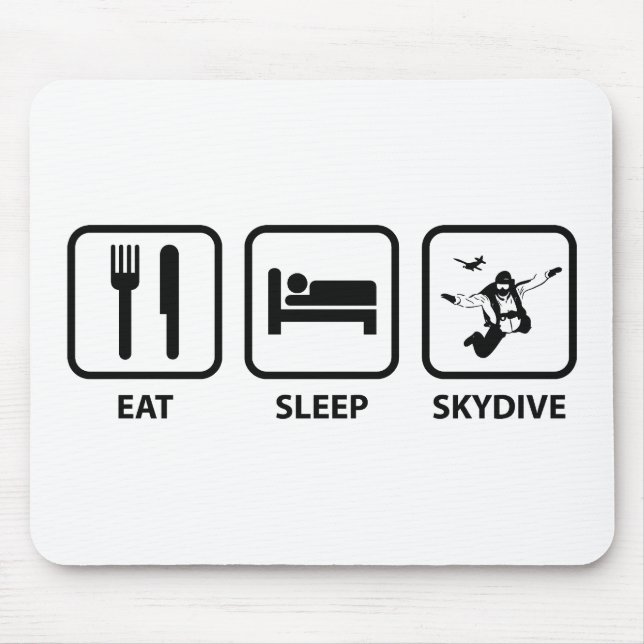 Eat Sleep Skydive Mouse Mat (Front)