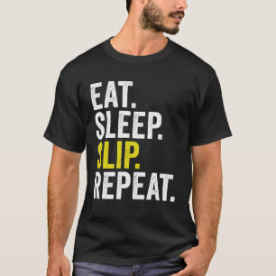 Eat Sleep Slip Repeat Cricket T-Shirt
