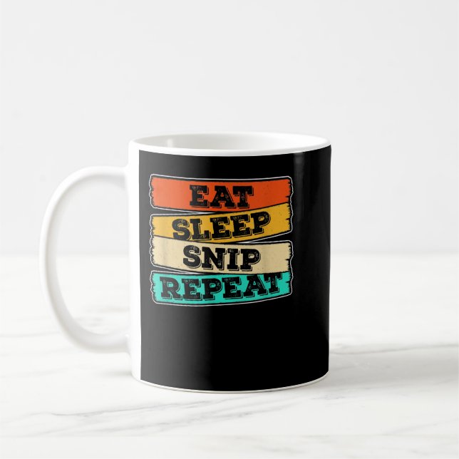 Eat Sleep Snip Repeat Urologist Doctor Urology  Coffee Mug (Left)
