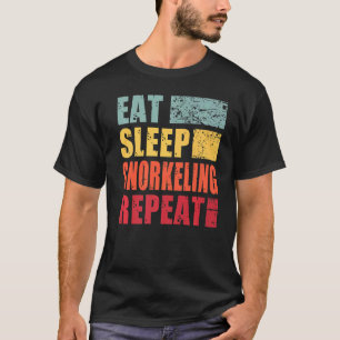 Eat Sleep Snorkelling Repeat   T-Shirt