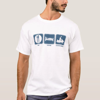 eat sleep snowmobile T-Shirt