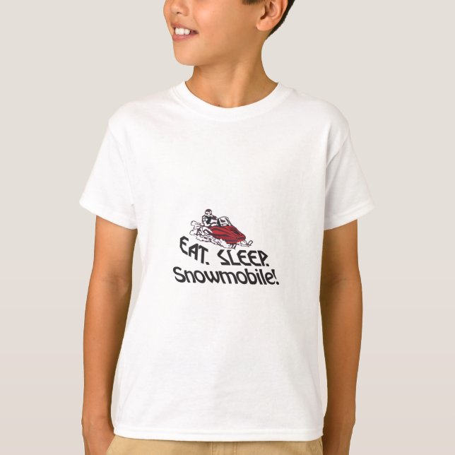 Eat Sleep Snowmobile T-Shirt (Front)