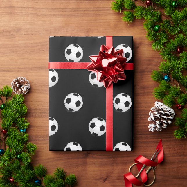 Eat Sleep Soccer Ball Wrapping Paper (Holiday Gift)