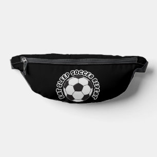 eat sleep soccer repeat bum bags