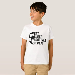 Eat Sleep Soccer Repeat – Minimal Sports T-Shirt