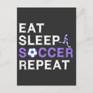 Eat+Sleep+soccer+Repeat Postcard