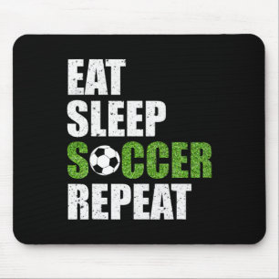 Eat Sleep Soccer Repeat Soccer Player Gift Shirt Mouse Mat