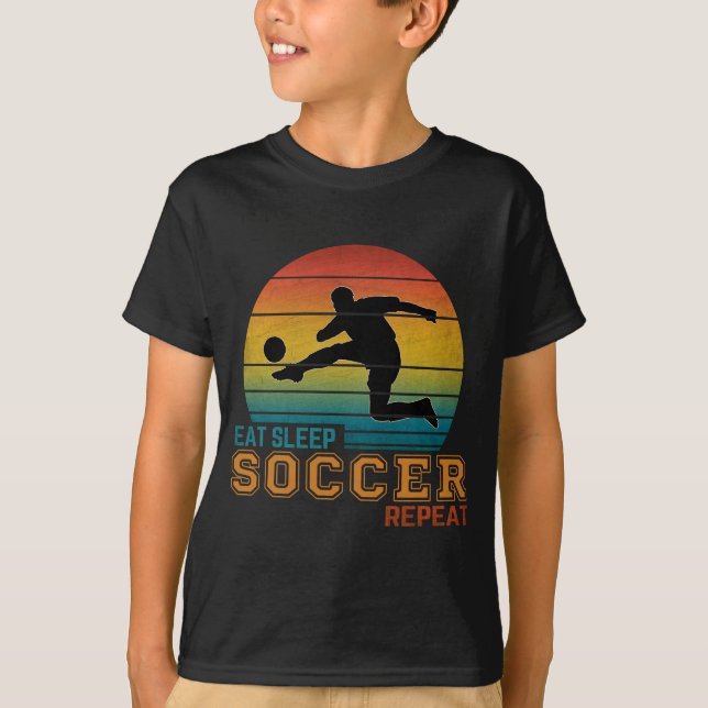 Eat Sleep Soccer Repeat T-Shirt (Front)