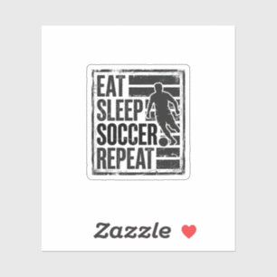 Eat Sleep Soccer Repeat Vintage Player Shirt Desig