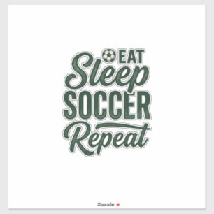 Eat Sleep Soccer Repeat Vintage Shirt Design_1