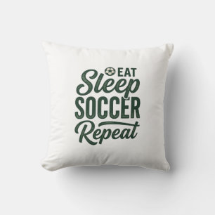 Eat Sleep Soccer Repeat Vintage Shirt Design_1 Cushion
