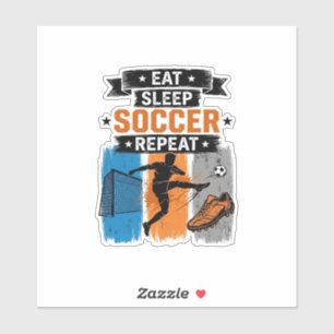 Eat Sleep Soccer Repeat Vintage Soccer Player Shir