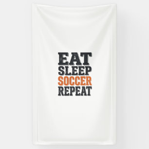 Eat Sleep Soccer Repeat Vintage Typography Shirt_1 Banner