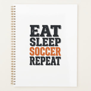 Eat Sleep Soccer Repeat Vintage Typography Shirt_1 Planner