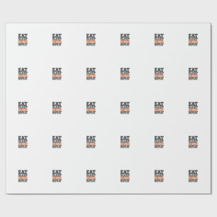 Eat Sleep Soccer Repeat Vintage Typography Shirt_1 Wrapping Paper
