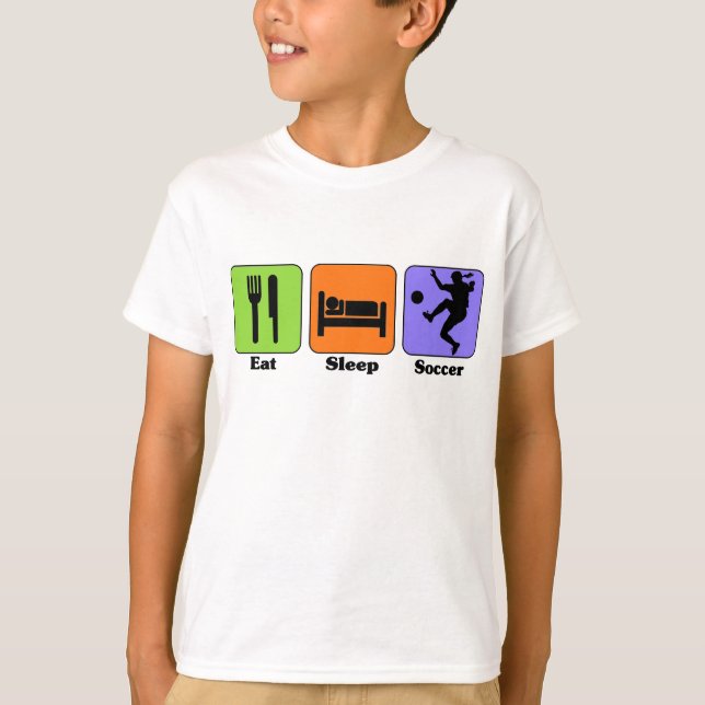 Eat Sleep Soccer t-shirt (Front)