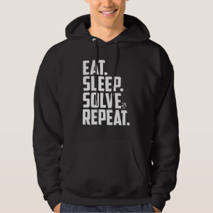 Eat Sleep Solve Repeat Speed Cubing Cuber Cube Hoodie