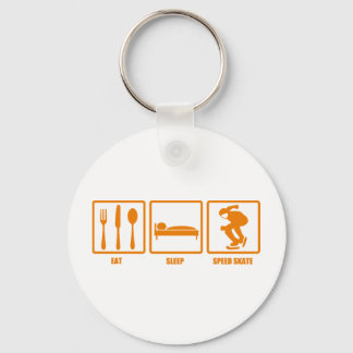 Eat Sleep Speed Skate Key Ring