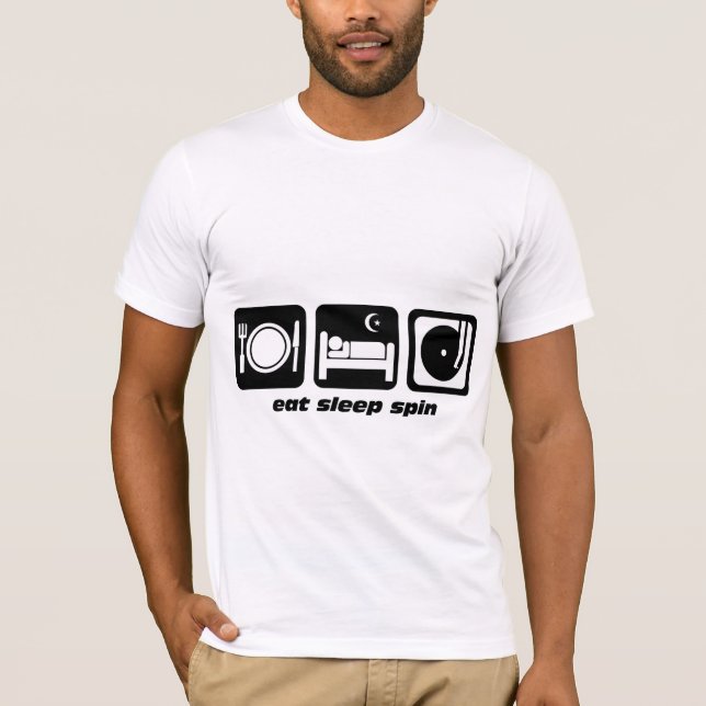 Eat sleep spin T-Shirt (Front)