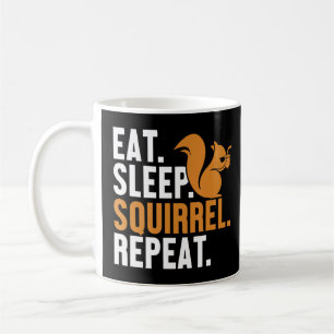 Eat Sleep Squirrel Repeat Fox Eastern Grey Japanes Coffee Mug