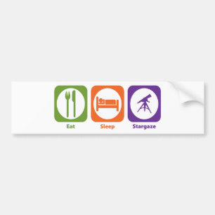 Eat Sleep Stargaze Bumper Sticker