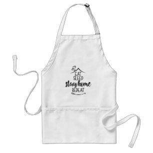 Eat Sleep Stay Home Repeat Standard Apron