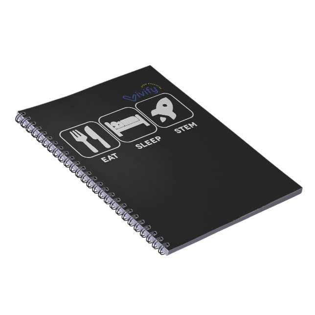 Eat Sleep STEM with Vivify Logo Notebook (Right Side)