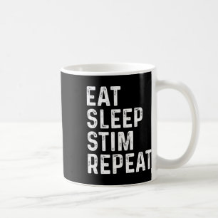 Eat Sleep Stim Repeat Autism Awareness Kids Funny Coffee Mug