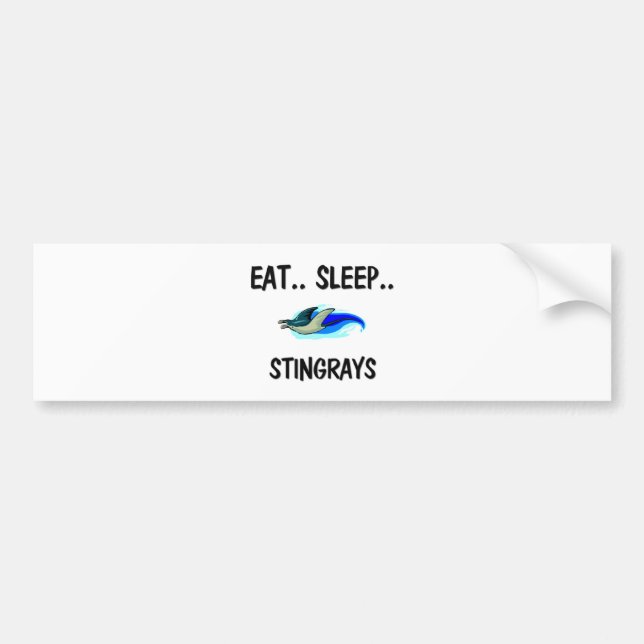 Eat Sleep STINGRAYS Bumper Sticker (Front)