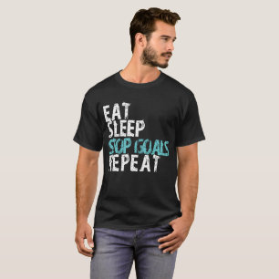 Eat Sleep Stop Goals Repeat - Goalie T-Shirt