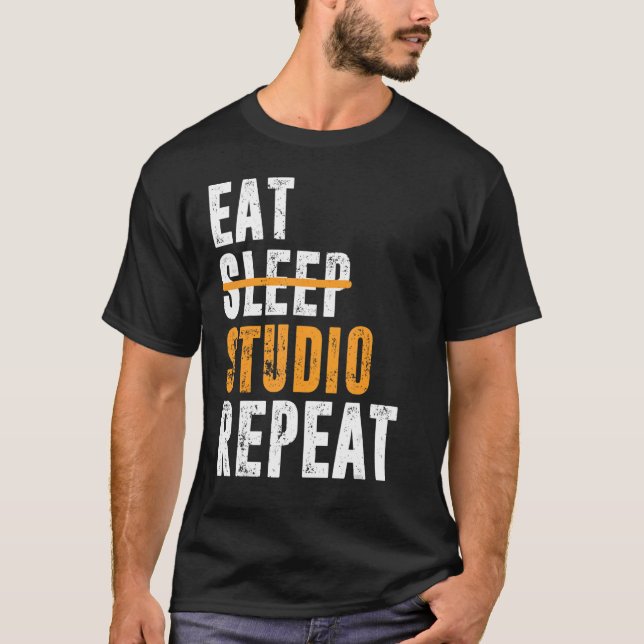 Eat Sleep Studio Repeat Architect Designer Archite T-Shirt (Front)