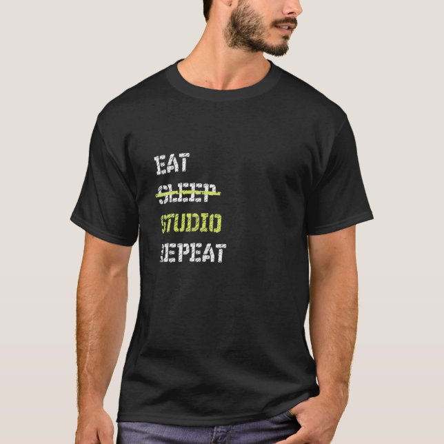 Eat Sleep Studio Repeat Architecture T T-Shirt (Front)