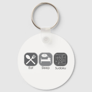 Eat Sleep Sudoku Copy Key Ring