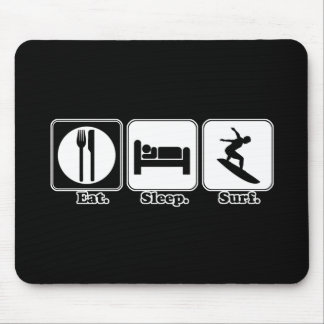 eat sleep surf mouse mat
