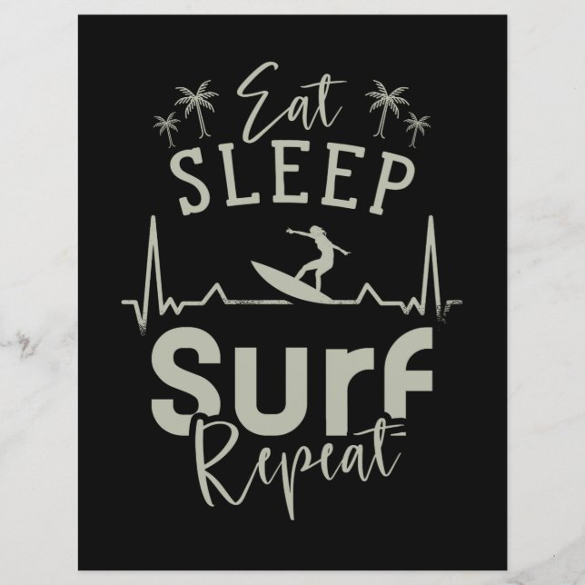 Eat Sleep Surf Repeat (Front)