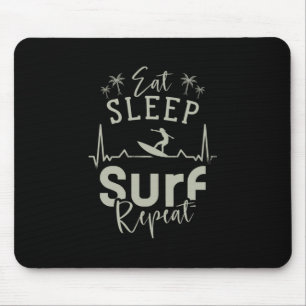 Eat Sleep Surf Repeat Mouse Mat