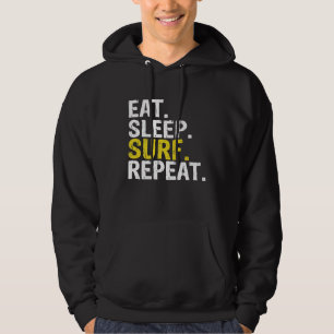 Eat Sleep Surf Repeat Surfing Gift Premium Hoodie