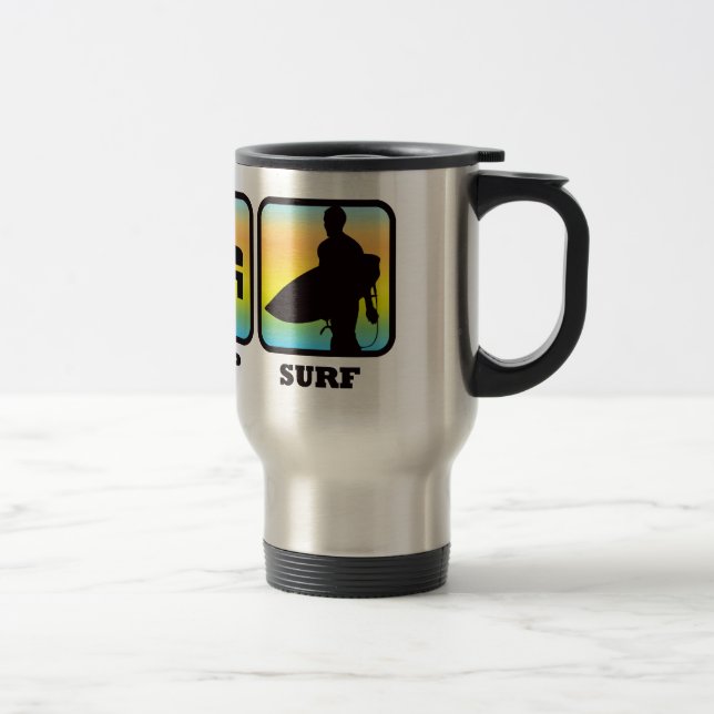 Eat, Sleep, Surf Travel Mug (Right)