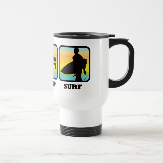 Eat, Sleep, Surf Travel Mug (Right)