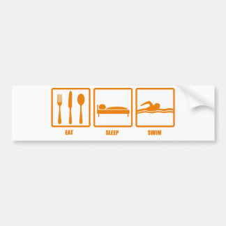 Eat Sleep Swim Bumper Sticker