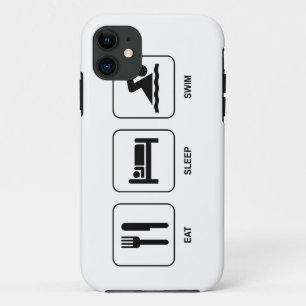 Eat Sleep Swim iPhone 11 Case