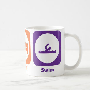 Eat Sleep Swim Coffee Mug